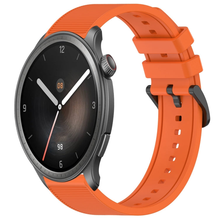 22mm Textured Silicone Solid Color Watch Band, For Amazfit Balance, For Amazfit BIP 5