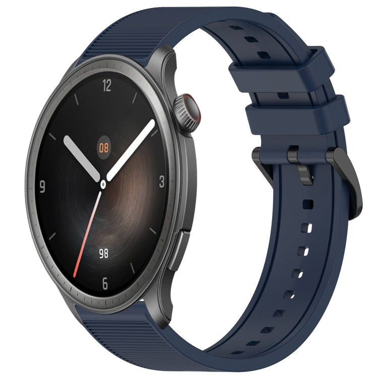 22mm Textured Silicone Solid Color Watch Band, For Amazfit Balance, For Amazfit BIP 5