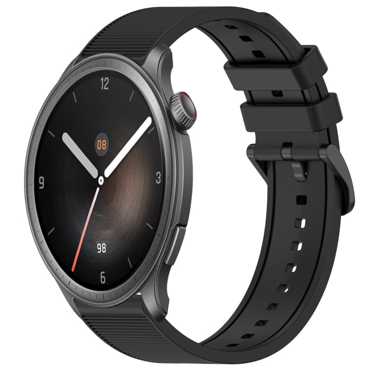 22mm Textured Silicone Solid Color Watch Band, For Amazfit Balance, For Amazfit BIP 5