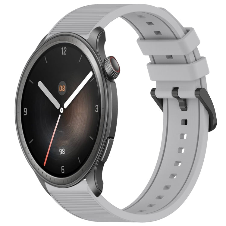 22mm Textured Silicone Solid Color Watch Band, For Amazfit Balance, For Amazfit BIP 5