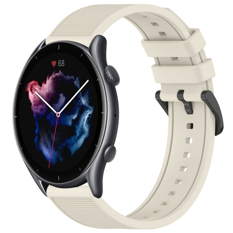 22mm Textured Silicone Solid Color Watch Band, For Amazfit GTR 3 Pro, For Amazfit GTR 3