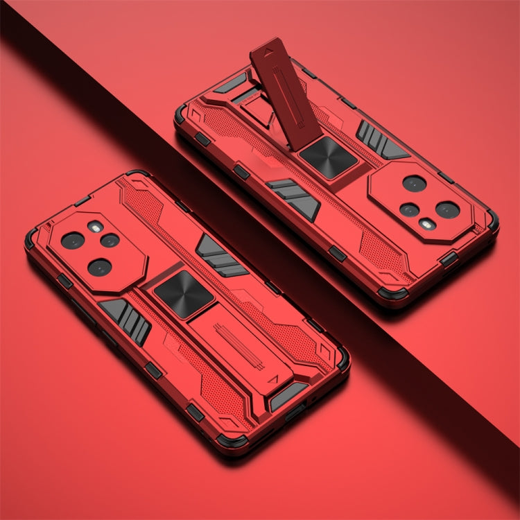 For Honor 100 Pro Supersonic Armor PC Hybrid TPU Phone Case(Red)