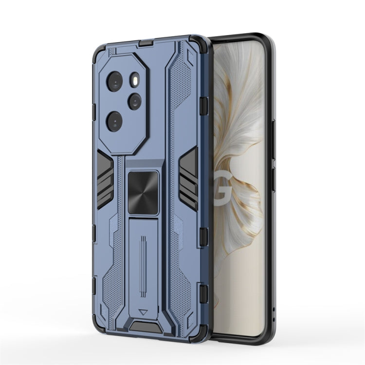For Honor 100 Pro Supersonic Armor PC Hybrid TPU Phone Case(Blue)