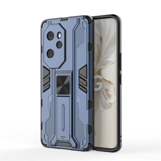 For Honor 100 Pro Supersonic Armor PC Hybrid TPU Phone Case(Blue)