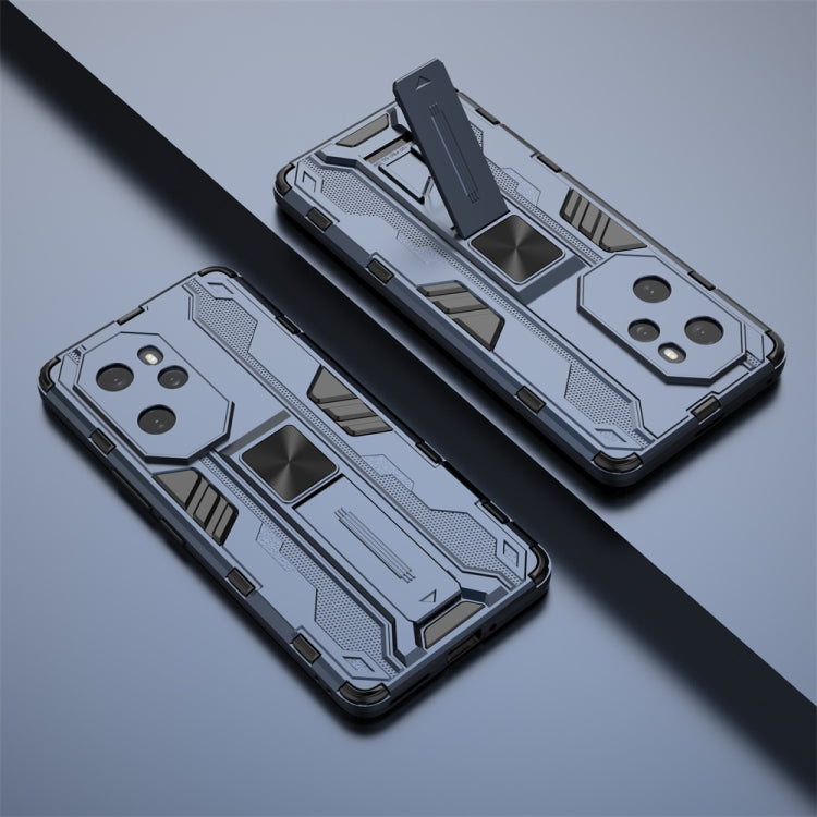 For Honor 100 Pro Supersonic Armor PC Hybrid TPU Phone Case(Blue)