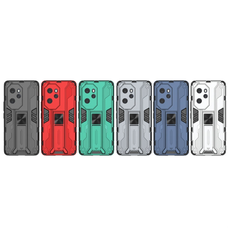 For Honor 100 Pro Supersonic Armor PC Hybrid TPU Phone Case(Grey)