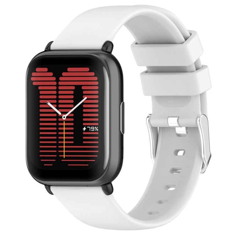 20mm Smooth Solid Color Silicone Watch Band, For Amazfit Active, For Amazfit GTR Mini