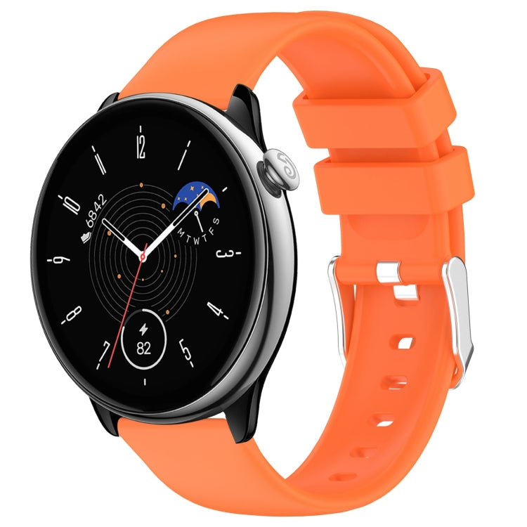 20mm Smooth Solid Color Silicone Watch Band, For Amazfit Active, For Amazfit GTR Mini
