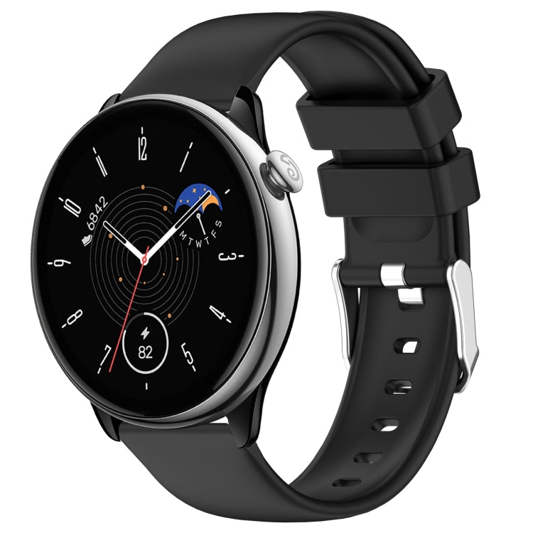 20mm Smooth Solid Color Silicone Watch Band, For Amazfit Active, For Amazfit GTR Mini