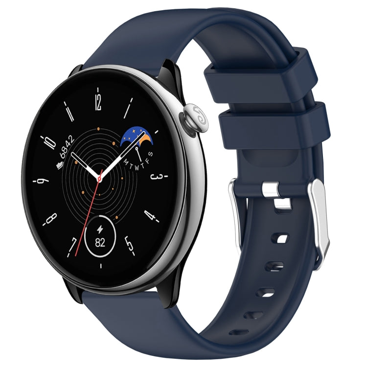 20mm Smooth Solid Color Silicone Watch Band, For Amazfit Active, For Amazfit GTR Mini