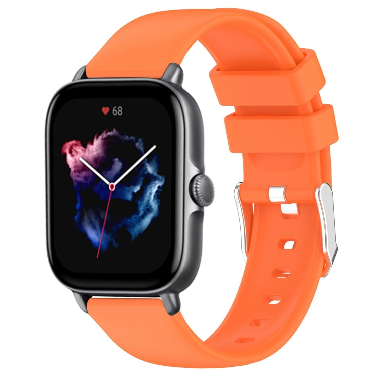 20mm Smooth Solid Color Silicone Watch Band, For Amazfit GTS 3, For Amazfit GTS 2 Mini