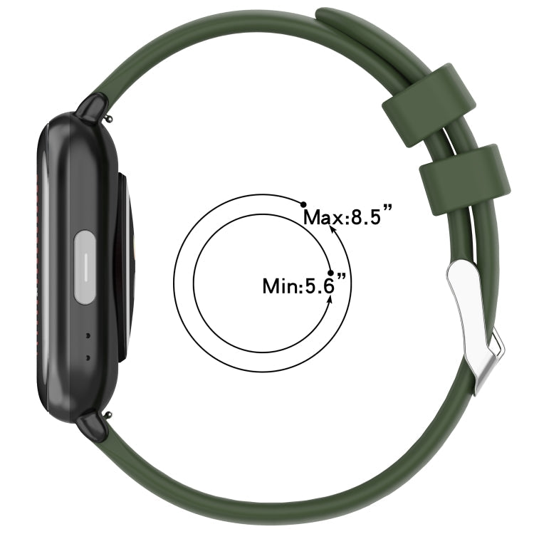 20mm Smooth Solid Color Silicone Watch Band, For Amazfit Bip 3, For Amazfit Bip 3 Pro