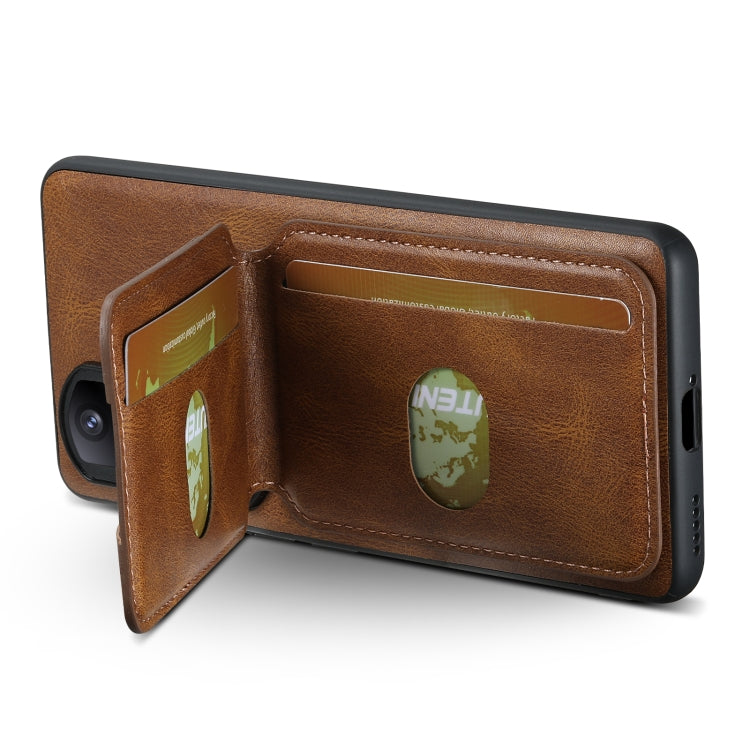 For Honor 70 Suteni H02 Leather Wallet Stand Back Phone Case(Brown)