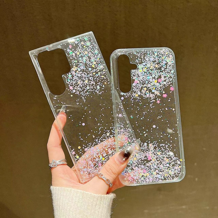 For Samsung Galaxy S24 5G Dreamy Star Glitter Epoxy TPU Phone Case(Transparent)