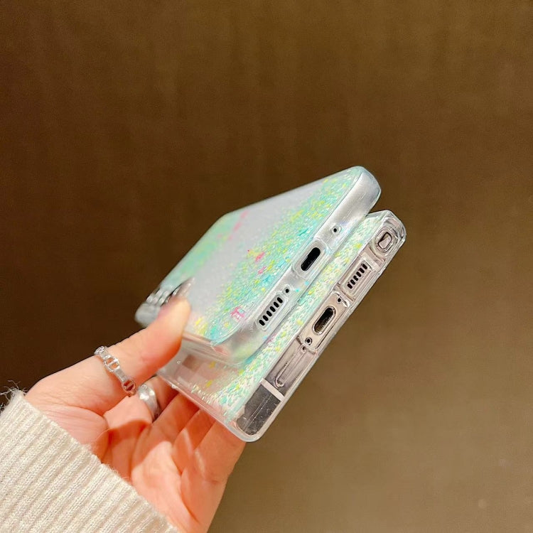 For Samsung Galaxy S24 5G Dreamy Star Glitter Epoxy TPU Phone Case(Transparent)