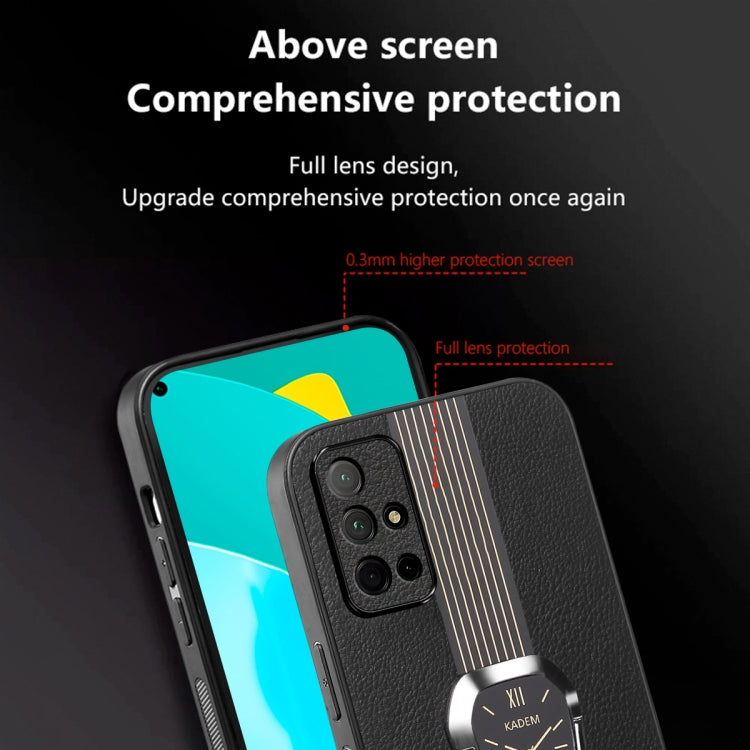 For Honor 30S Magnetic Litchi Leather Back Phone Case with Holder(Green)