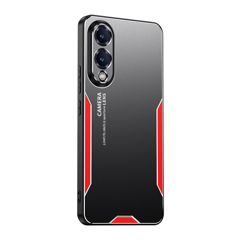 For Samsung Galaxy S25 Edge 5G Blade Series TPU Hybrid Metal Phone Case(Red)