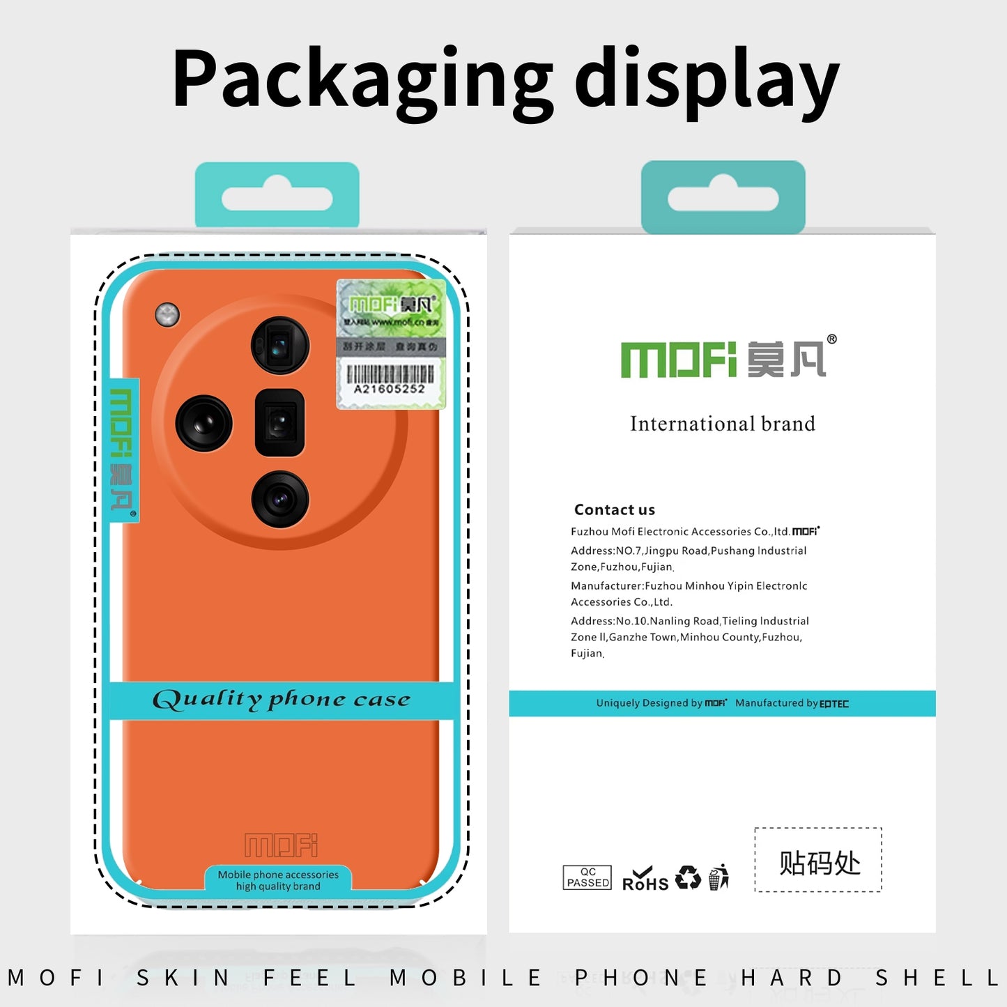 For OPPO K12 / OnePlus Nord CE4 MOFI Qin Series Skin Feel All-inclusive PC Phone Case(Black)