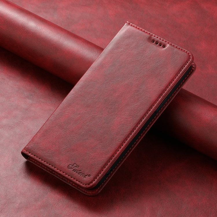 For Samsung Galaxy S24 5G Suteni J02 Oil Wax Wallet Leather Phone Case(Red)