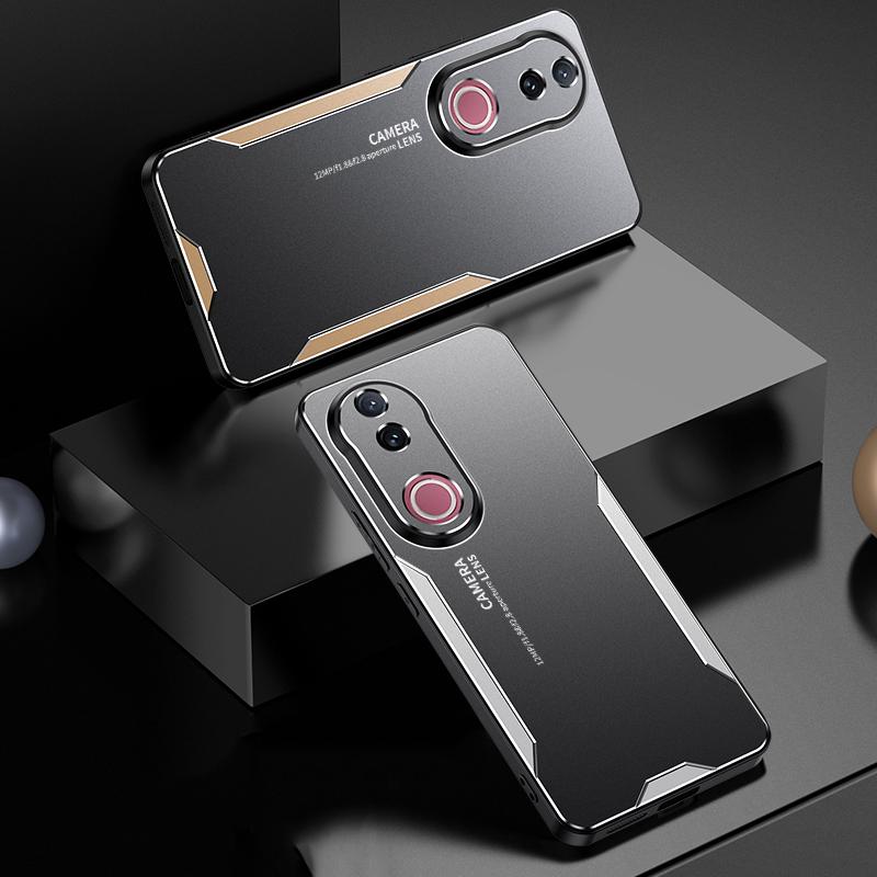 For vivo V50 Blade Series TPU Hybrid Metal Phone Case(Red)