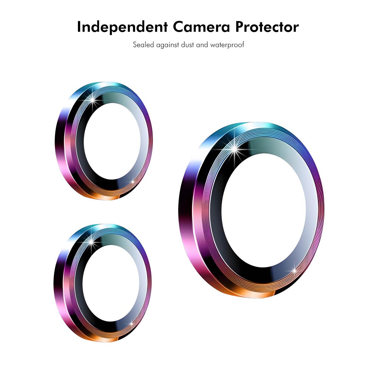 For Samsung Galaxy S25 Edge ENKAY Hat-Prince 9H Rear Camera Lens Aluminium Alloy Tempered Glass Film(Colorful)