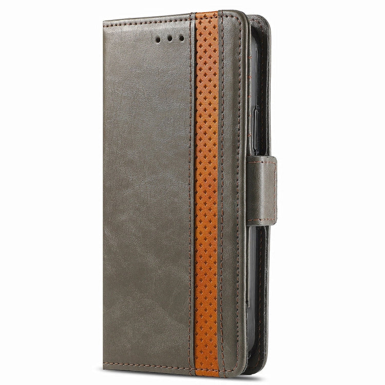 For Honor X7B CaseNeo Splicing Dual Magnetic Buckle Leather Phone Case(Gray)