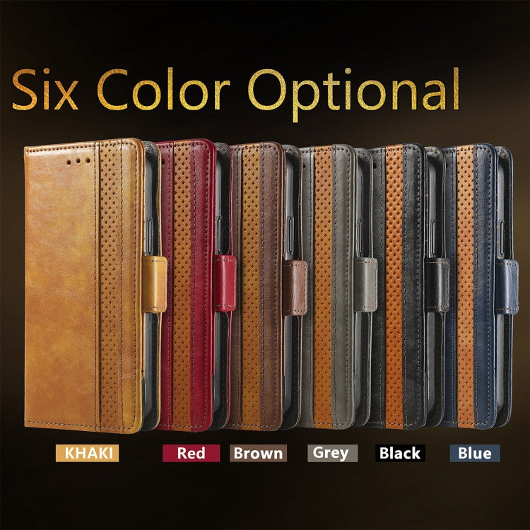 For Honor 100 Pro 5G CaseNeo Splicing Dual Magnetic Buckle Leather Phone Case(Brown)