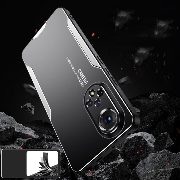 For Honor 50 Pro Blade Series TPU Hybrid Metal Phone Case(Gold)