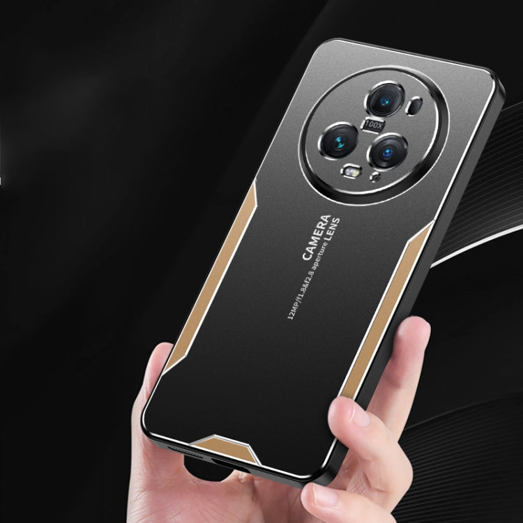 For Honor Magic5 Pro Blade Series TPU Hybrid Metal Phone Case(Silve)
