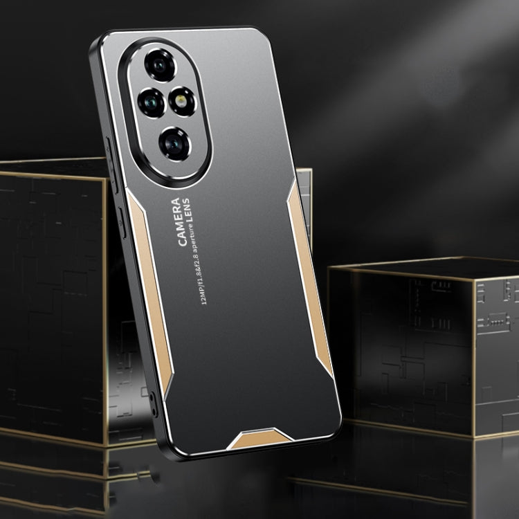 For Honor 200 Pro Blade Series TPU Hybrid Metal Phone Case(Red)