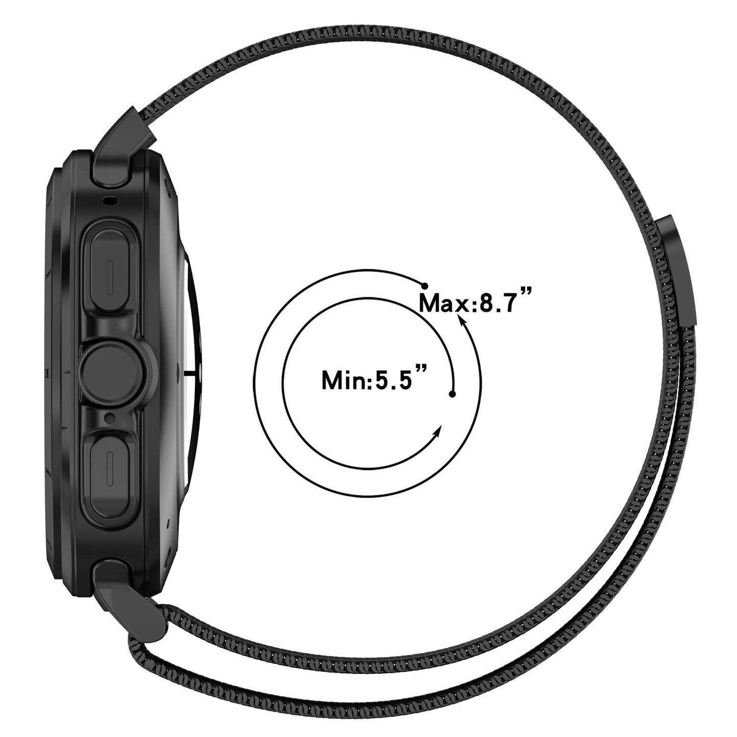 For Samsung Galaxy Watch Ultra 47mm Milan Magnetic Metal Steel Watch Band(Silver)