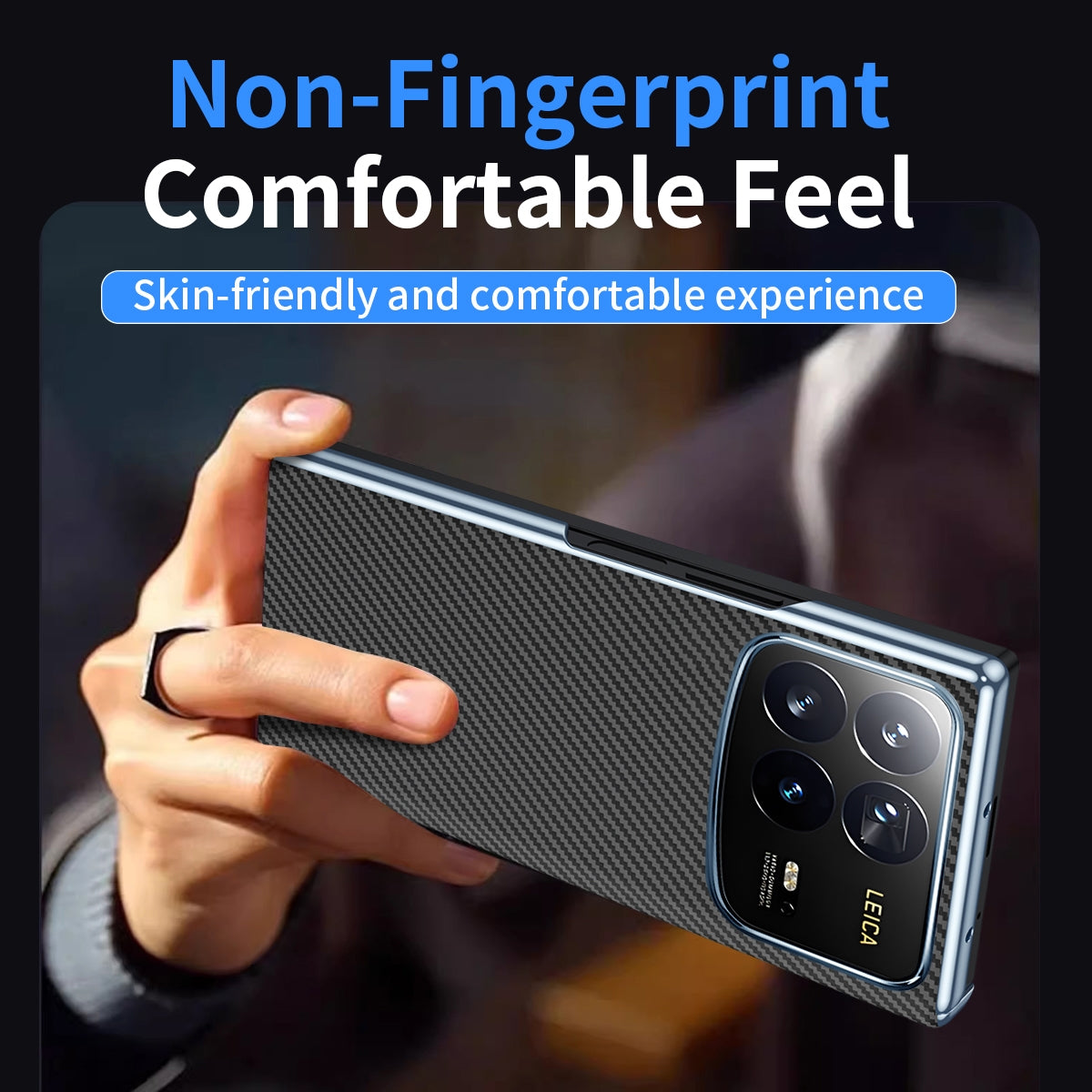 For Xiaomi MIX Fold 4 Electroplated Carbon Fiber Pattern Folding Phone Case with Hinge(Black)
