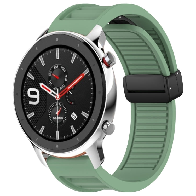22mm Fold Magnetic Buckle Silicone Watch Band, For Amazfit GTR 4, For Amazfit GTR 3 Pro