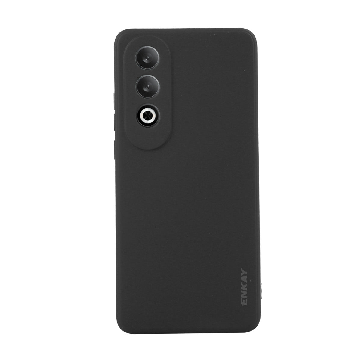 For OPPO K12 ENKAY Liquid Silicone Soft Shockproof Phone Case(Black)