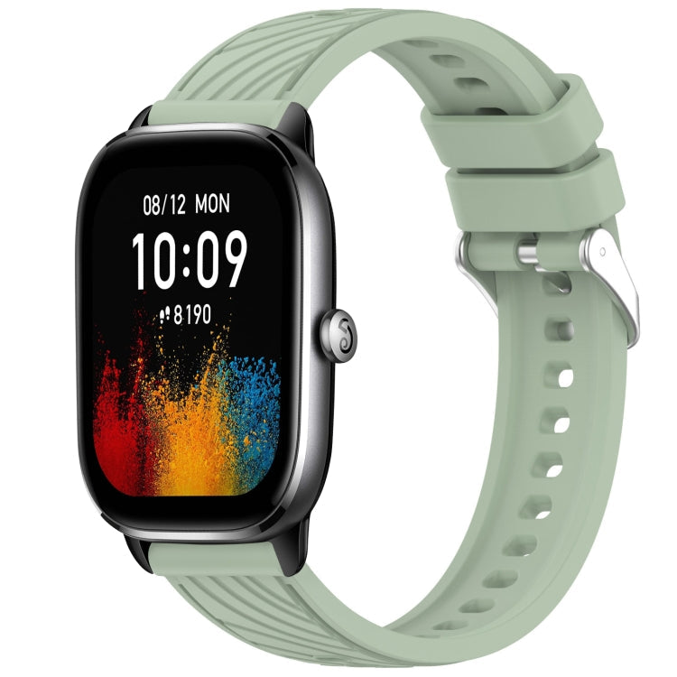 Stripe Texture 20mm Silicone Watch Band, For Amazfit GTS 4 Mini, For Amazfit Bip3