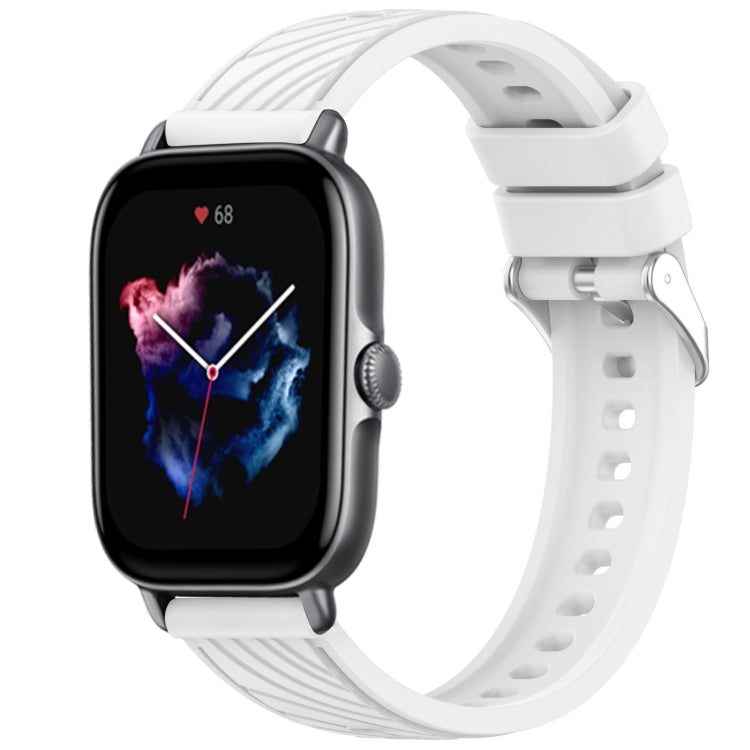 Stripe Texture 20mm Silicone Watch Band, For Amazfit GTS 3, For Amazfit GTS 2 Mini