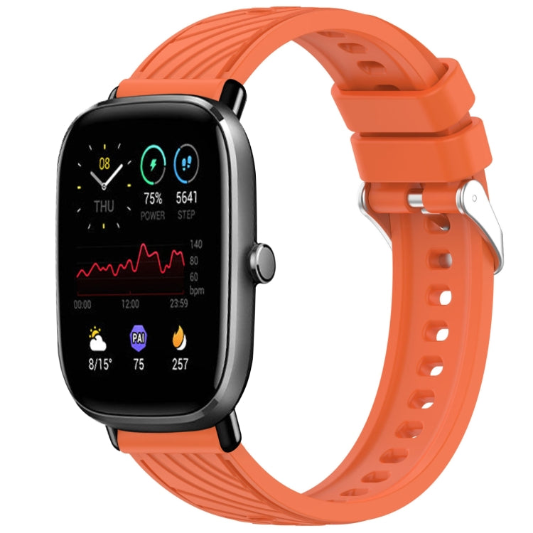 Stripe Texture 20mm Silicone Watch Band, For Amazfit GTS 3, For Amazfit GTS 2 Mini