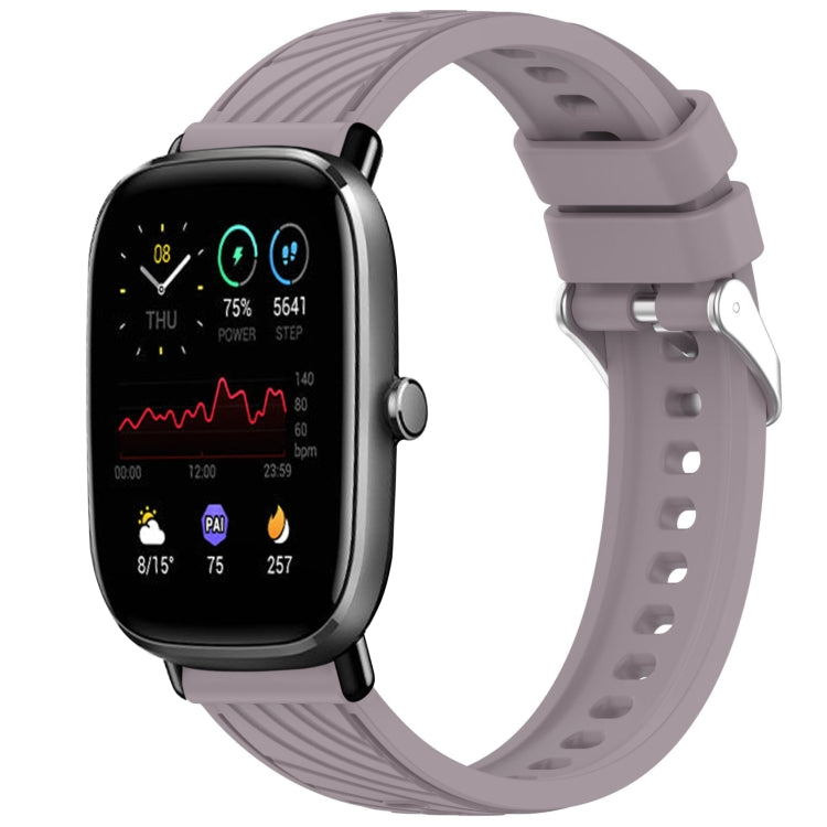 Stripe Texture 20mm Silicone Watch Band, For Amazfit GTS 3, For Amazfit GTS 2 Mini