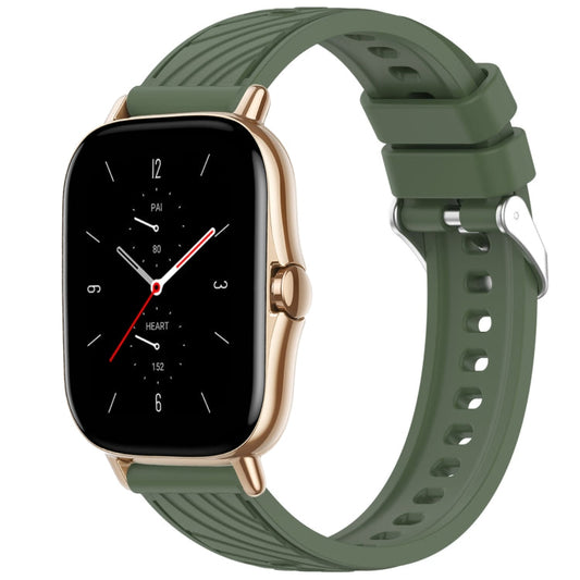 Stripe Texture 20mm Silicone Watch Band, For Amazfit GTS 2, For Amazfit Bip 1S