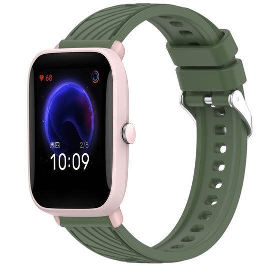 Stripe Texture 20mm Silicone Watch Band, For Amazfit Pop Pro, For Amazfit Pop