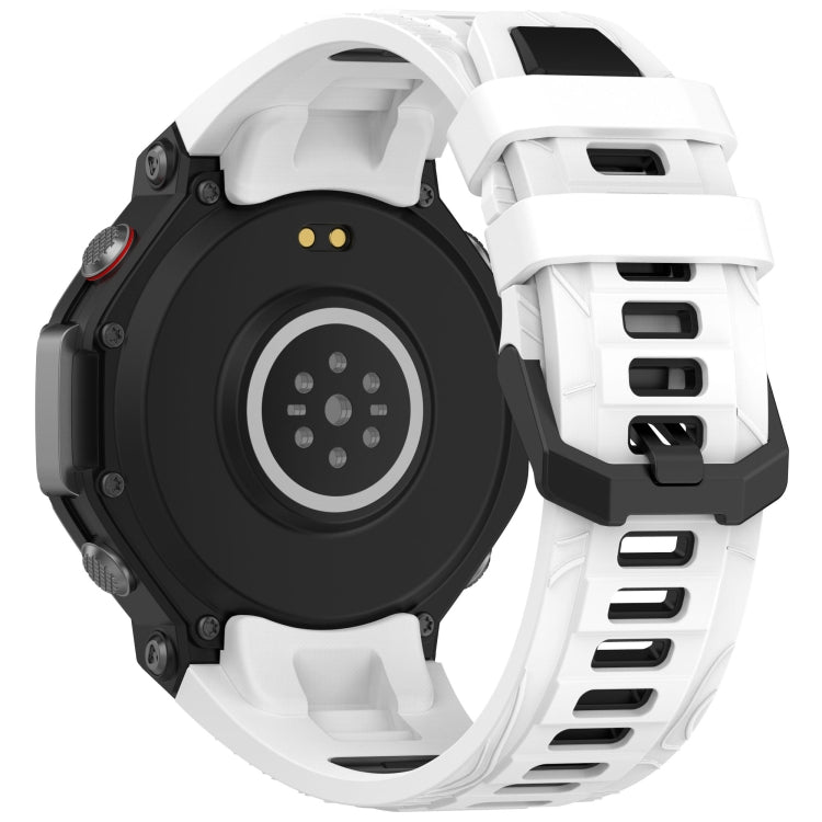 Two Tone Needle Buckle Silicone Watch Band, For Amazfit T-Rex 3
