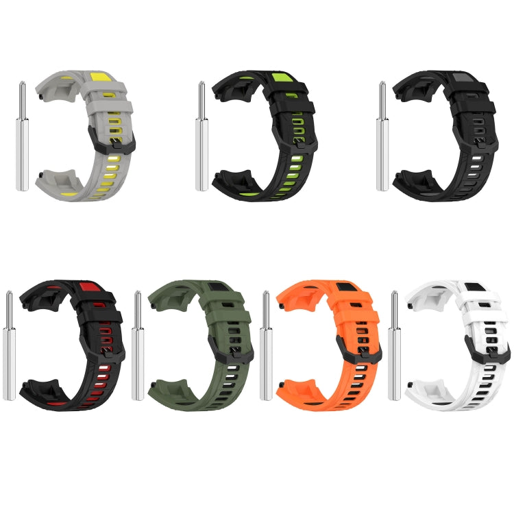 Two Tone Needle Buckle Silicone Watch Band, For Amazfit T-Rex 3