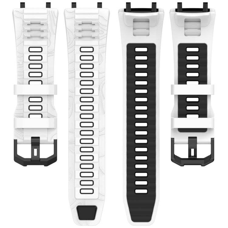 Two Tone Needle Buckle Silicone Watch Band, For Amazfit T-Rex 3