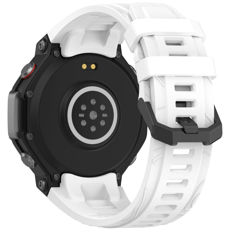 Solid Color Needle Buckle Silicone Watch Band, For Amazfit T-Rex 3