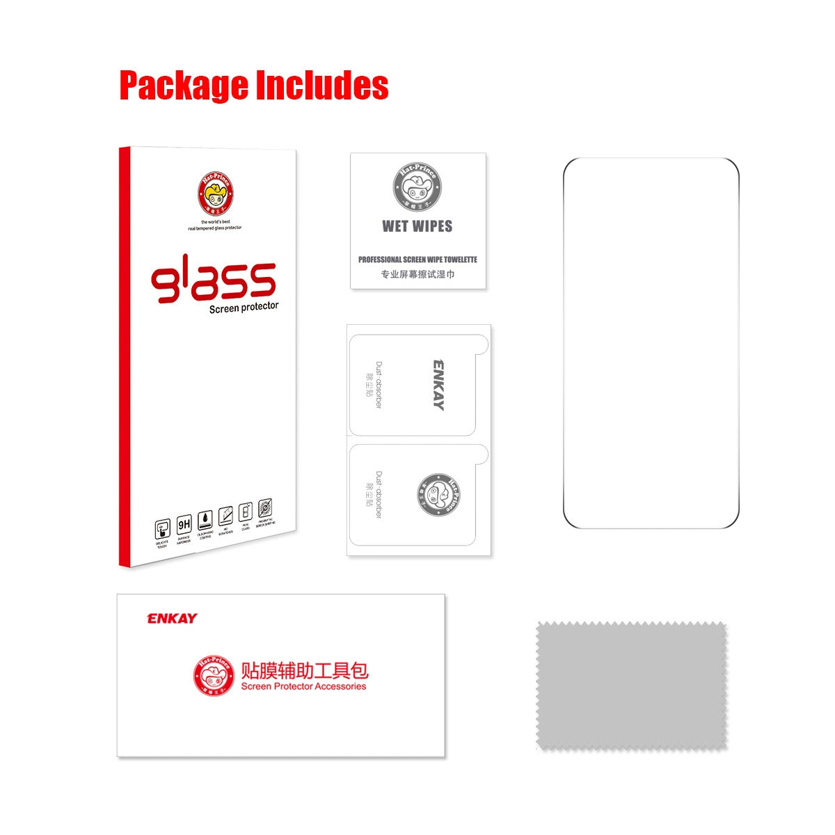 For Xiaomi 15 ENKAY 0.18mm High Aluminum-silicon Tempered Glass Film, Support Ultrasonic Fingerprint Unclock