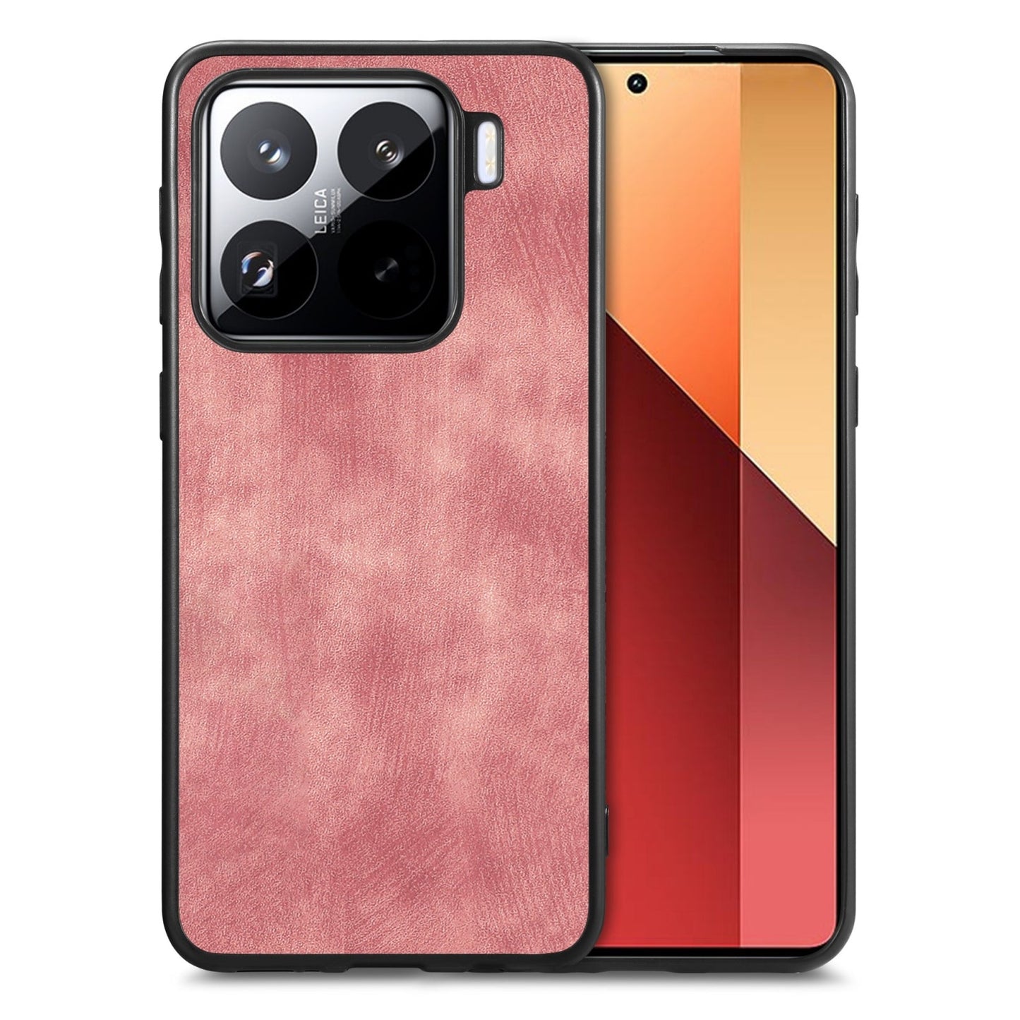 For Xiaomi 15 Pro Vintage Leather PC Back Cover Phone Case(Pink)
