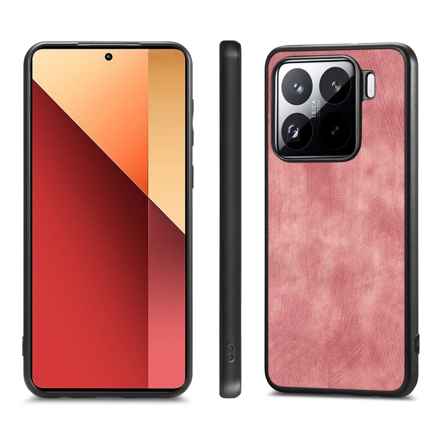 For Xiaomi 15 Pro Vintage Leather PC Back Cover Phone Case(Pink)