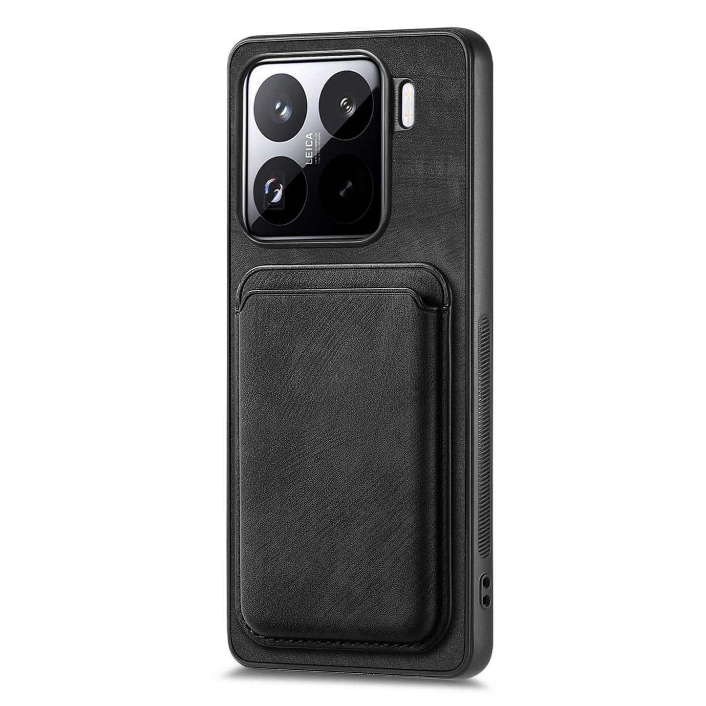 For Xiaomi 15 Retro Leather Card Bag Magnetic Phone Case(Black)