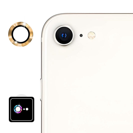 For iPhone 16e ENKAY 9H Rear Lens Aluminium Alloy Tempered Glass Film(Golden)