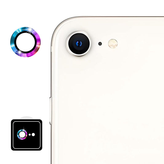 For iPhone 16e ENKAY 9H Rear Lens Aluminium Alloy Tempered Glass Film(Colorful)